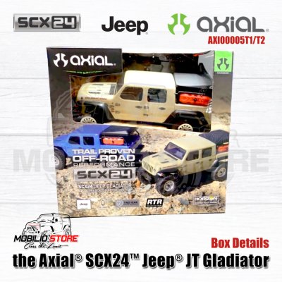 Axial SCX24 Jeep JT Gladiator RC Car 1/24 Scale 4WD RTR Crawler