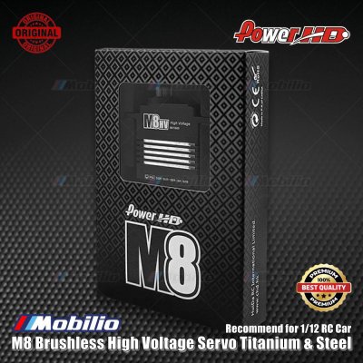 Power HD M8 Brushless High Voltage Servo Titanium & Steel Mini Servo for 1/12 RC Car