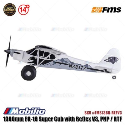 FMS 1300mm PA-18 Super Cub with Reflex V3 - PNP/RTF #FMS138R-REFV3 RC Air Plane Aeromodelling