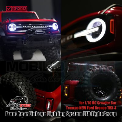 Front Rear Lighting System LED Light for RC Traxxas New Bronco TRX4