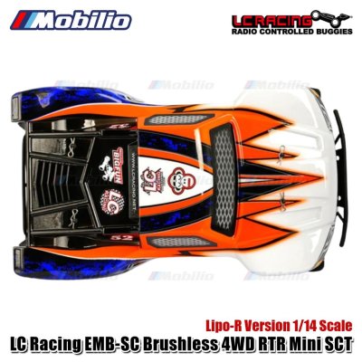 LC Racing EMB-SC Brushless 4WD Mini Short Course Truck Lipo-R Version 1/14 Scale RTR