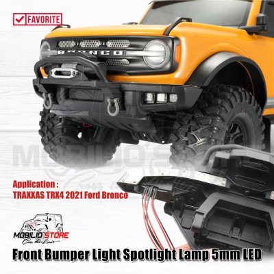 Front Bumper Light Spotlight Lamp 5mm LED for TRAXXAS Bronco 2021