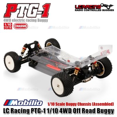 LC Racing PTG-1 1/10 4WD Off Road Buggy Chassis Assembled LC Racing #PTG-1H, PTG-1HBU, PTG-1HRD