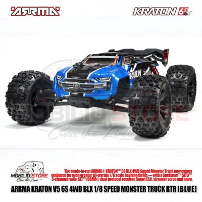 Arrma 1/8 Kraton V5 6S 4WD BLX Speed Monster Truck RC RTR
