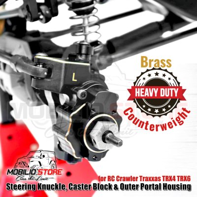 Upgrade Brass Steering Knuckle C-Hub Outer Portal Housing Traxxas TRX4