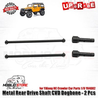 Metal Rear Drive Shaft CVD Dogbone for 1/8 YiKong RC Crawler YK4082