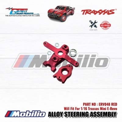GPM Part #ERV048 Alloy Steering Assembly for Traxxas 1:16 Mini E-Revo - 3 Pcs