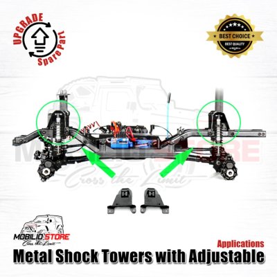 Metal Shock Towers with Adjustable For TRAXXAS TRX4 1/10 RC Crawler