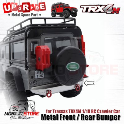 Upgrade Part Metal Front Rear Bumper for 1/18 RC Crawler Traxxas TRX4M