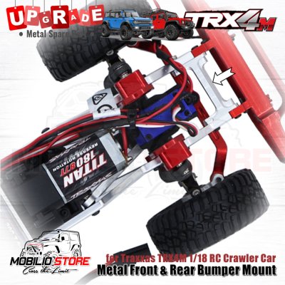 Upgrade Parts - Metal Front Rear Bumper Mounts for 1/18 Traxxas TRX4M