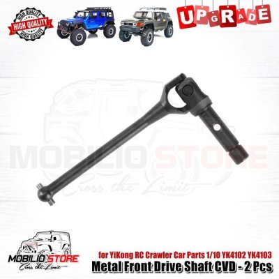 Metal Front Drive Shaft CVD - 2 Pcs for YiKong 1/10 YK4102 YK4103