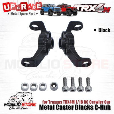 Upgrade Part - Metal Caster Blocks C-Hub for 1/18 RC Car Traxxas TRX4M