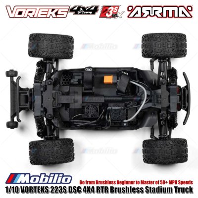 Arrma 1/10 VORTEKS 223S DSC 4X4 RTR Brushless Stadium Truck RTR #ARA4305V4 Remote Control