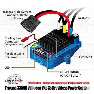 Traxxas 3350R Velineon VXL-3s Brushless Power System