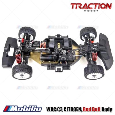 Traction Hobby WRC C3 Citroen Red Bull Brusless Power RC Electric Remote Control Model Car Rally RTR