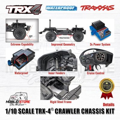 Traxxas 82016 TRX4 TRX-4 Crawler Chassis Kit + Electronic 1/10 Scale Truck