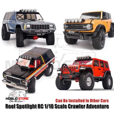 Roof Spotlight RC 1/10 Scale Crawler Adventure For TRX4 New Bronco