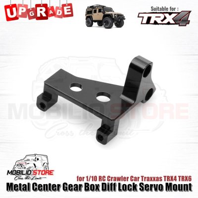Metal Center Gear Box Diff Lock Servo Mount for RC Traxxas TRX4 TRX6