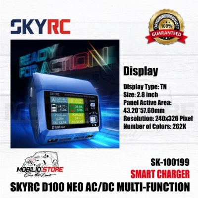 Skyrc D100 Neo 10A ACDC Multi-Function Smart Charger #SK-100199