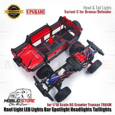 Roof Light LED Lights Bar Spot light Head-Tail lights TRX4M Traxxas RC