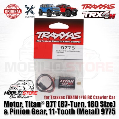 Traxxas Motor Titan 87T 180 with Metal Pinion Gear 11T f/ TRX4M #9775