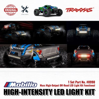 Traxxas Part #8990 Maxx LED Light Kit High-Intensity with Bumper Front Rear for RC Monster Trucks