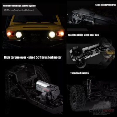 FMS RC 1/18 Scale Toyota Licensed FJ Cruiser Super Realistic 4WD RTR