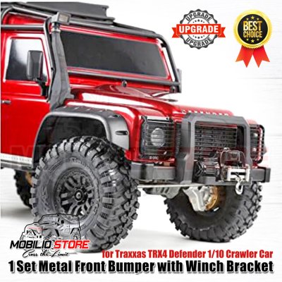 Upgrade Part Metal Front Bumper for Traxxas TRX4 Defender 1/10 Crawler