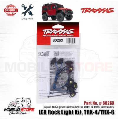 Traxxas Part #8026X LED Rock Light Kit TRX4 TRX6 Genuine RC Crawler