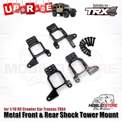 Metal Front Rear Shock Tower Mount for 1/10 RC Crawler Traxxas TRX4