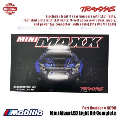 Traxxas Part #10795 Mini Maxx LED Light Kit Complete with Bumper fits #10711 Body