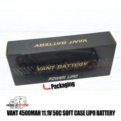 Vant Battery Lipo 3S 11.1 Volt 4500 mAh 50C Baterai RC Lithium Polimer