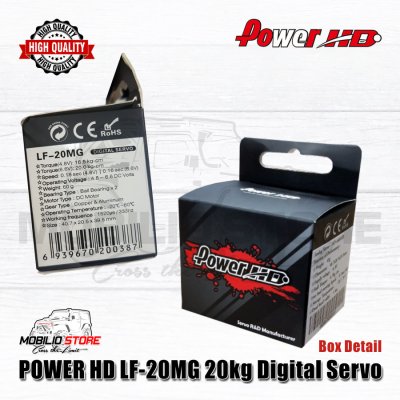 Power HD Digital Servo LF-20MG 20kg Metal Gear 2 Bearing