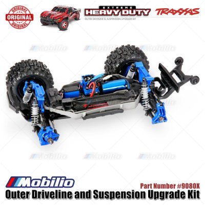 Traxxas Part #9080X Outer Driveline and Suspension Upgrade Kit Extreme Heavy-Duty for RC Rustler Slash Stampede