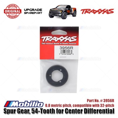 Traxxas Part #3956R Spur Gear 54T Compatible with 32P for Center Differential Raptor-R Slash Rustler Stampede
