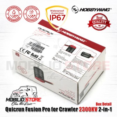 Hobbywing Quicrun Fusion Pro 2300-KV 2in1 Waterproof for RC Crawler