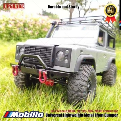 Upgrade Part Universal Lightweight Metal Front Bumper for 1:12 Scale MN90 91 99 99S 98 RC Crawler Car