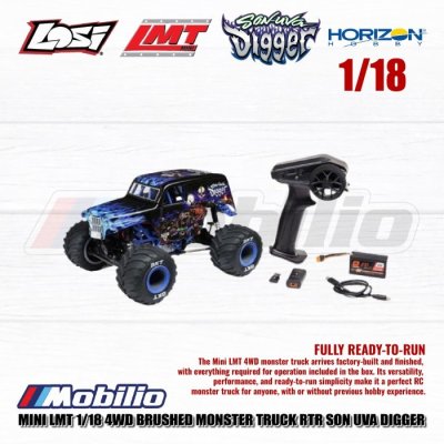 Losi Mini LMT 1/18 Monster Jam Truck Brushed 4WD RTR