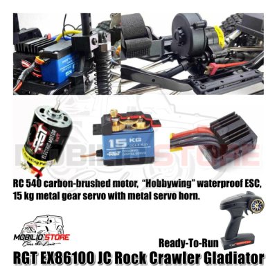 RC RGT EX86100 V2 JC Rock Crawler Cruiser Defier 4x4 Offroad 1/10 Scale