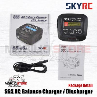 SkyRC S65 AC Balance Charger Discharger 65W 6A LiPo 2-4S NiMh Battery