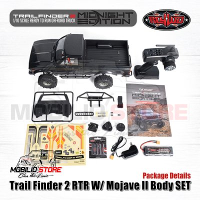 RC4WD Trail Finder 2 RTR w/Mojave II Body Set (Midnight Edition) HILUX