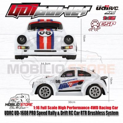 UDIRC UD-1608 PRO Beetle Speed Rally & Drift RC RTR Brushless System