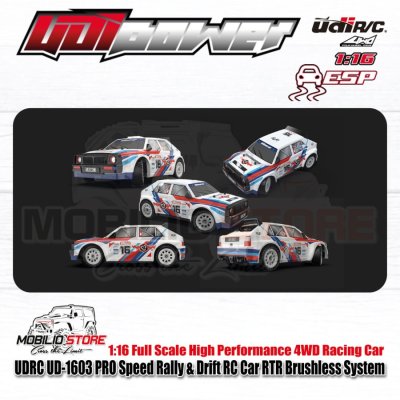 UDIRC UD-1603 PRO Lancia Speed Rally & Drift RC RTR Brushless System