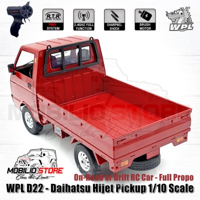 WPL D22 - Daihatsu Hijet Pickup 1/10 Scale Full Propo 2.4GHz RC Drift