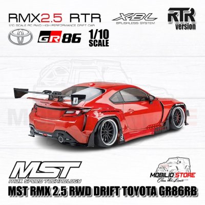 MST RMX 2.5 Toyota 86 GR RB 1/10 Scale RTR RWD Drift 2.4G Brushless RC