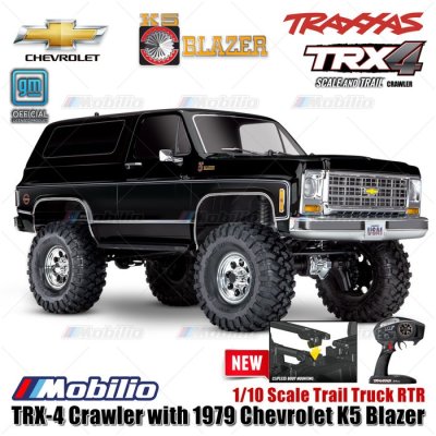 TRX-82276-4 Traxxas TRX-4 1979 Chevrolet K5 Blazer 4X4 1/10 Scale Trail Truck TRX4 RC Crawler Adventure Clipless