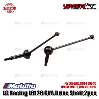 Spare Part Ori LC Racing L6126 CVA Drive Shaft 2pcs for EMB-WRC, EMB-1, EMB-SC, EMB-DT, EMB-TG, EMB-MT, LC12B1
