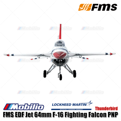FMS EDF Jet 64mm F-16 Fighting Falcon PNP Thunderbird Blue Thunder RC Aero Modelling Aircraft