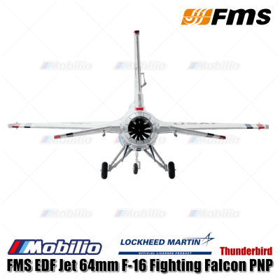 FMS EDF Jet 64mm F-16 Fighting Falcon PNP Thunderbird Blue Thunder RC Aero Modelling Aircraft
