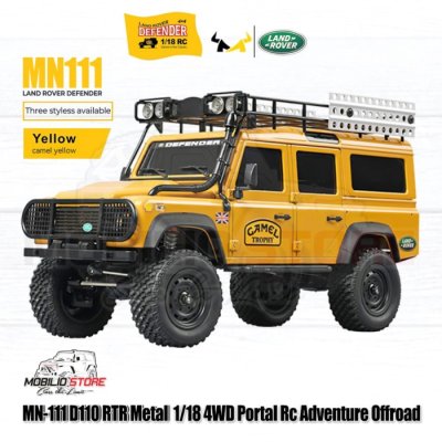 MN111 D110 RTR Metal 1/18 4WD Portal RC Adventure Offroad Mini Crawler